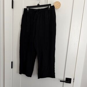 Jessica Simpson Black Wide-Leg Knit Pants